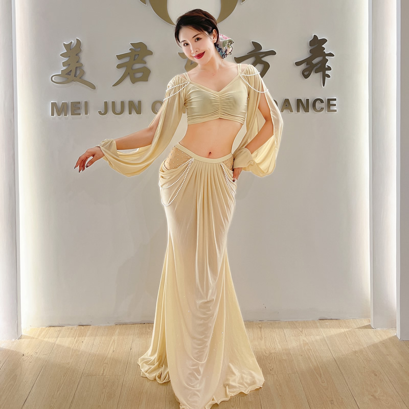 belly dance casual style oriental dance long skirt costumes S M L 5065